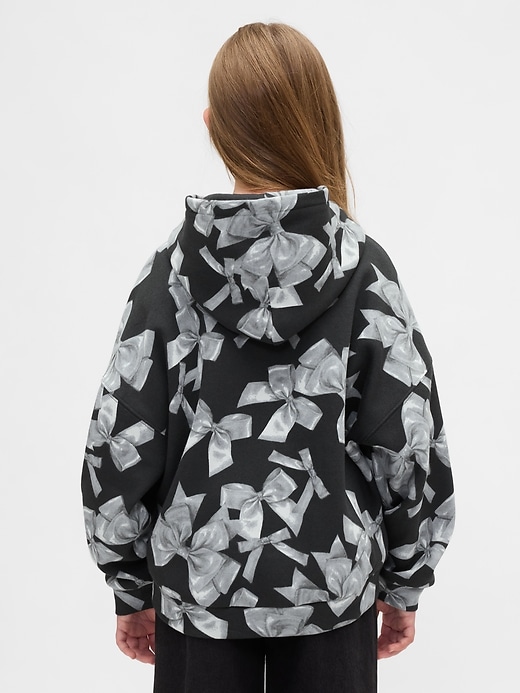 sweat à capuche oversize pour enfants avec nœud papillon
