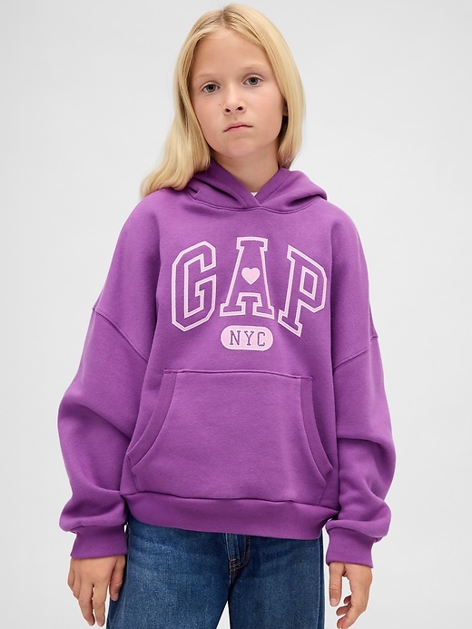 sweat à capuche oversize vintage pour enfants