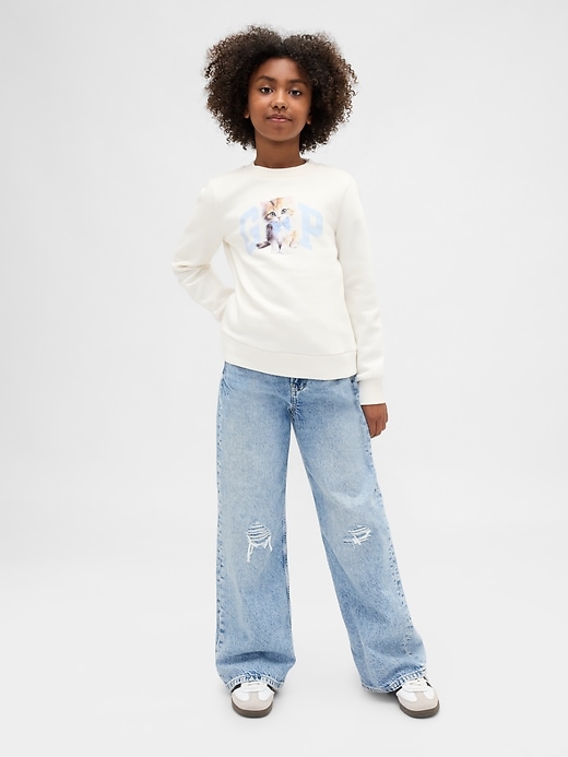 sweat-shirt enfant avec logo graphique