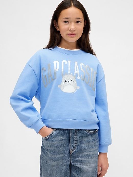 sweat-shirt vintage pour enfants avec logo squishmallow