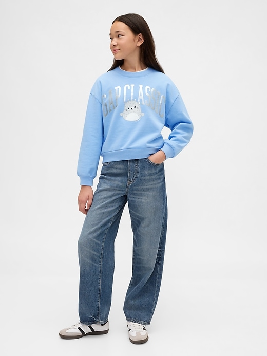 sweat-shirt vintage pour enfants avec logo squishmallow