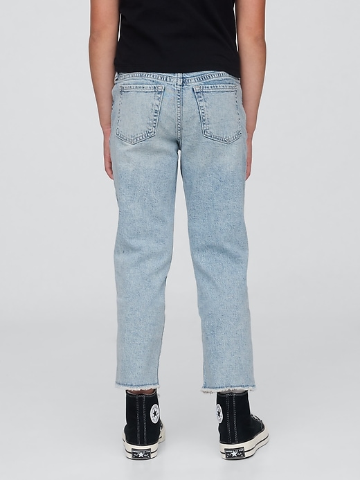 jeans girlfriend taille mi-haute pour enfants