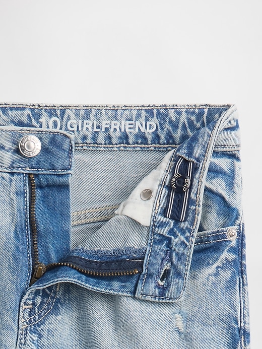 jeans girlfriend taille mi-haute pour enfants