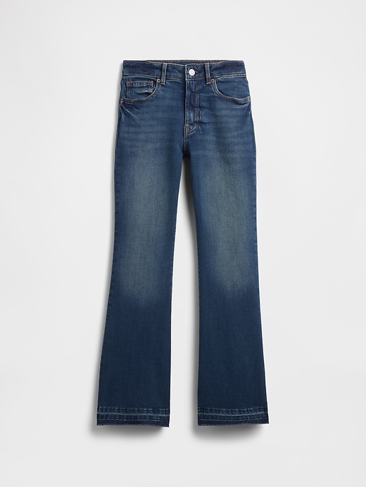 jeans évasés taille haute pour enfants style années 70