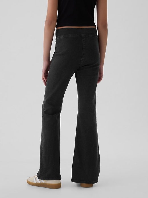 jean évasé croisé taille haute pour enfants style années 70