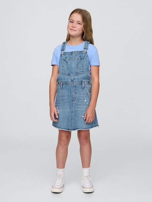 robe-salopette en jean pour enfant