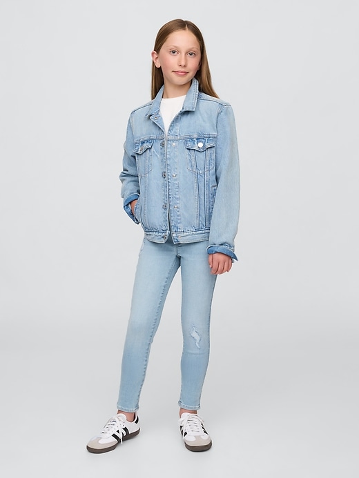 jeggings à enfiler taille mi-haute pour enfants