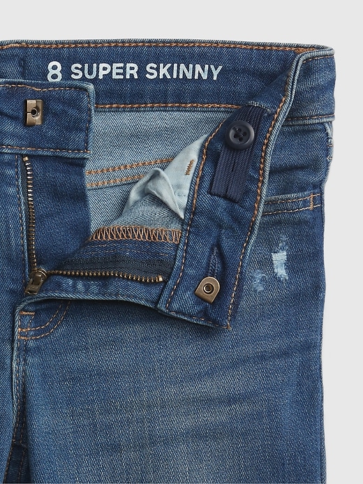 jeans super skinny taille mi-haute pour enfants