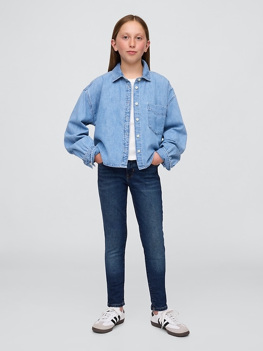 jeans super skinny taille mi-haute pour enfants parfaits pour tous les jours