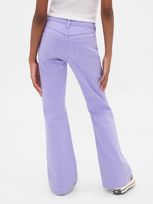 jeans évasés taille haute pour enfants style années 70