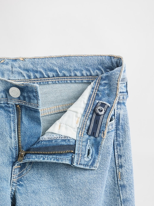 jeans évasés décontractés taille basse pour enfants