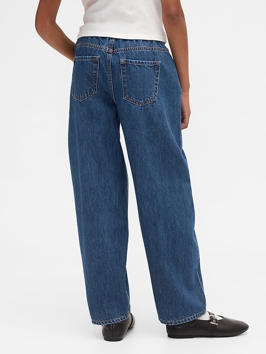 jeans taille haute pour enfants avec strass et coupe facile