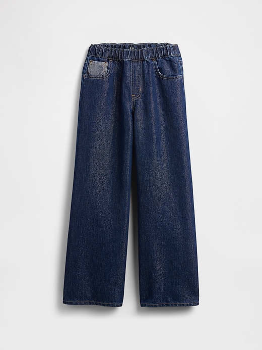 jeans métallisés amples taille basse pour enfants