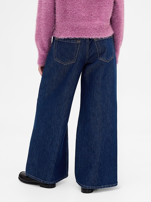 jeans métallisés amples taille basse pour enfants