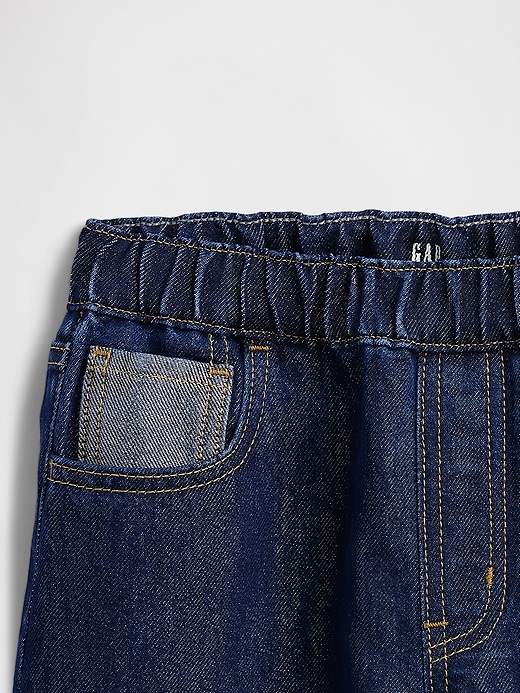jeans métallisés amples taille basse pour enfants