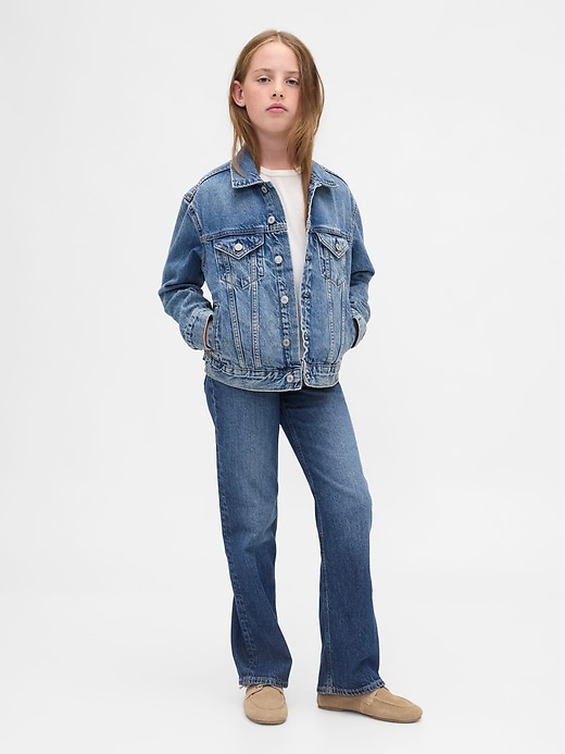 jeans droits taille basse pour enfants