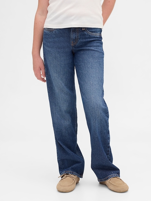 jeans droits taille basse pour enfants