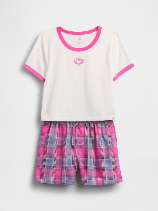 ensemble short de pyjama recyclé pour enfants