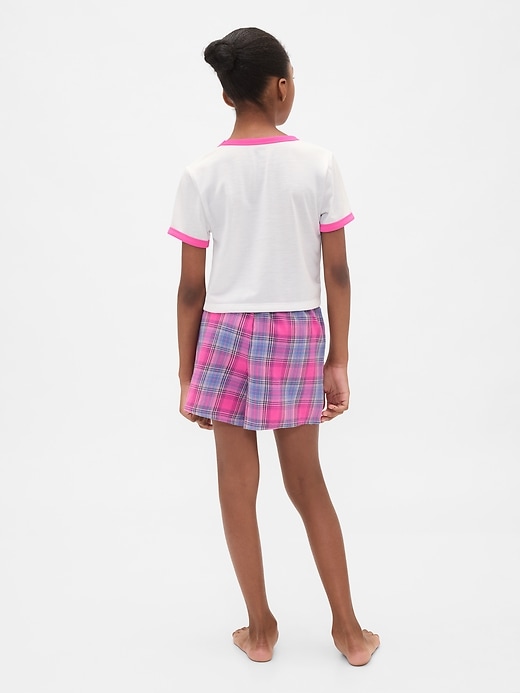 ensemble short de pyjama recyclé pour enfants