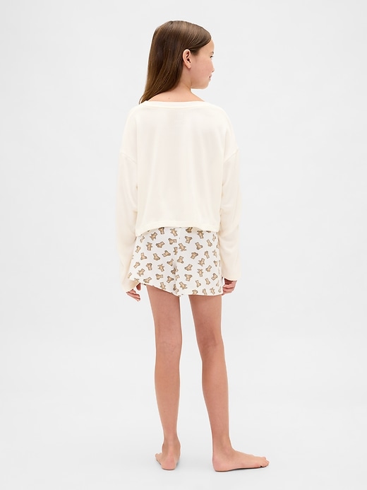 ensemble short de pyjama recyclé pour enfants