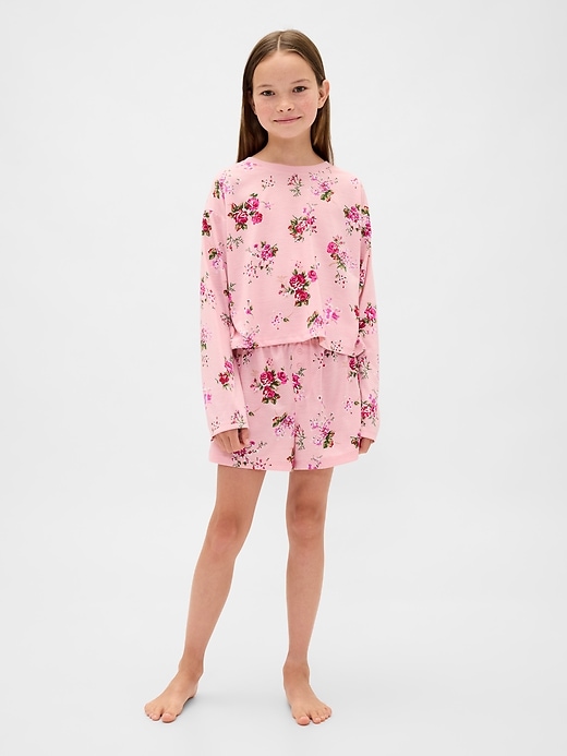 ensemble short de pyjama recyclé pour enfants
