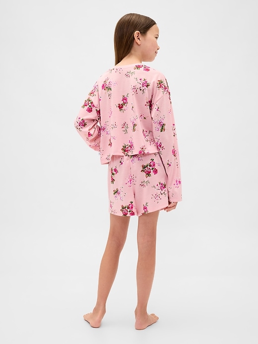 ensemble short de pyjama recyclé pour enfants