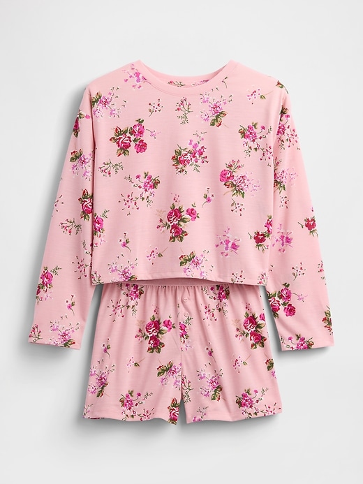 ensemble short de pyjama recyclé pour enfants