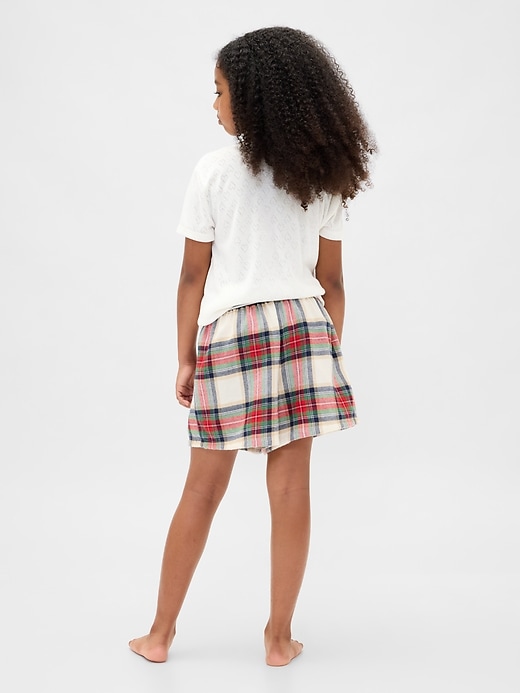 boxers de pyjama en flanelle recyclée pour enfants