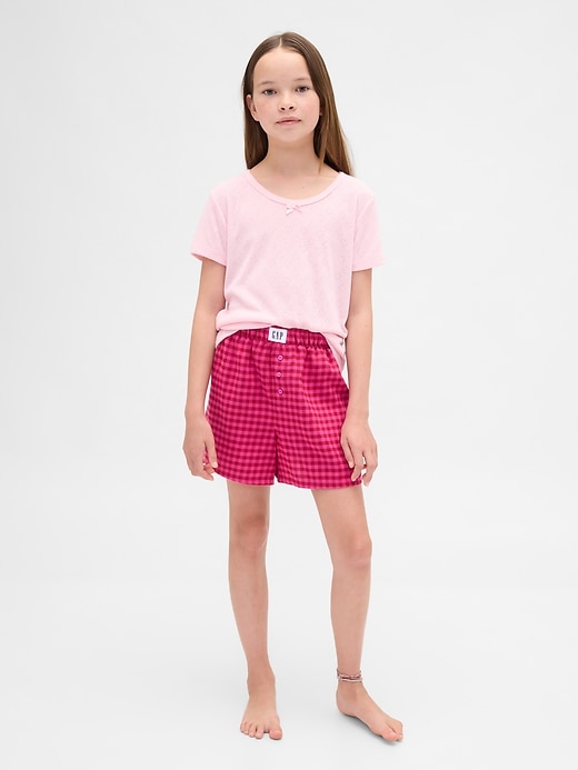 boxers de pyjama en flanelle recyclée pour enfants
