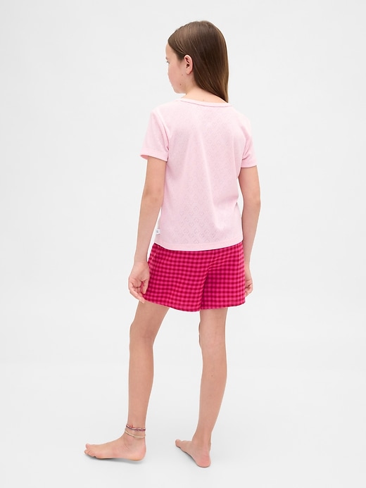 boxers de pyjama en flanelle recyclée pour enfants