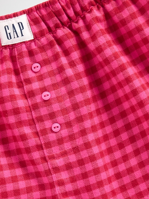 boxers de pyjama en flanelle recyclée pour enfants