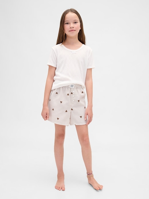 boxers de pyjama en flanelle recyclée pour enfants