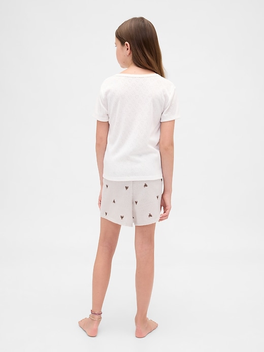 boxers de pyjama en flanelle recyclée pour enfants