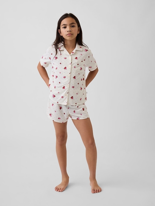 ensemble short de pyjama recyclé pour enfants