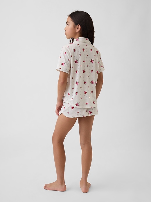 ensemble short de pyjama recyclé pour enfants