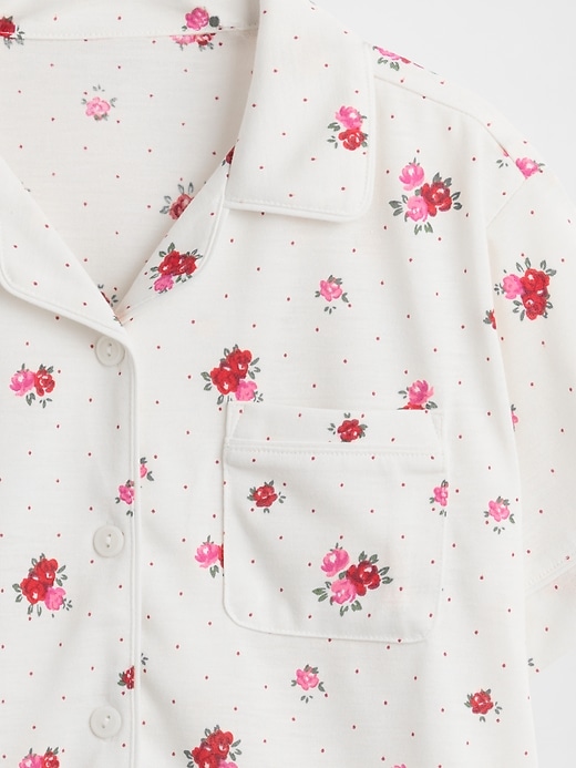 ensemble short de pyjama recyclé pour enfants