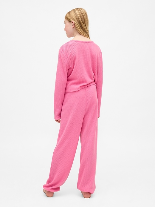 ensemble pyjama gaufré recyclé pour enfants