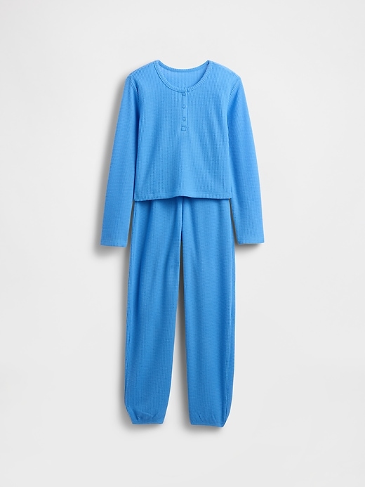 ensemble pyjama gaufré recyclé pour enfants