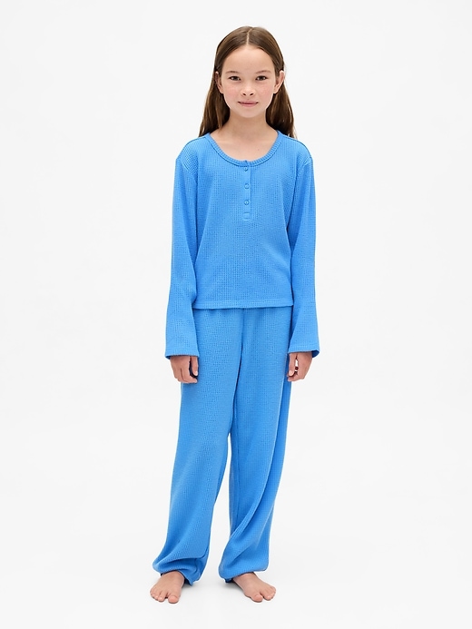ensemble pyjama gaufré recyclé pour enfants