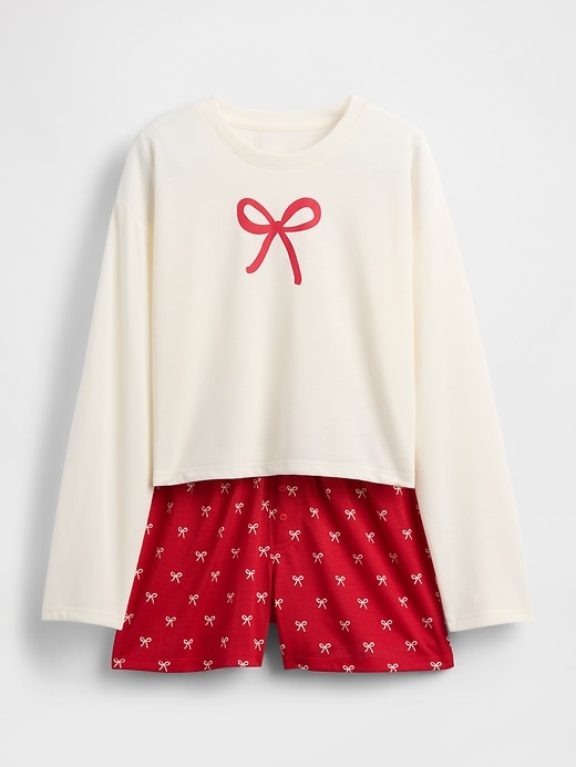 ensemble short de pyjama recyclé pour enfants
