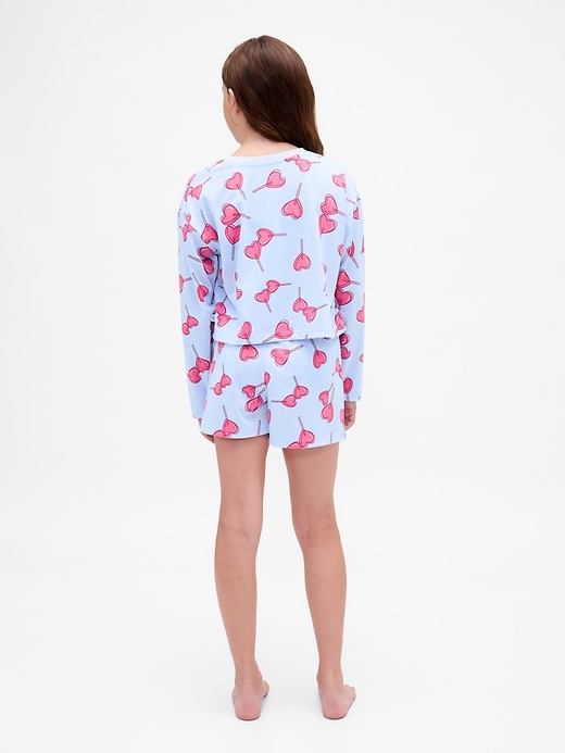 ensemble short de pyjama recyclé pour enfants