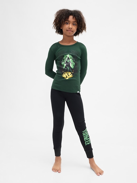 ensemble pyjama en coton bio brossé pour enfants