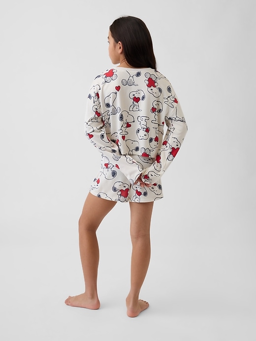 ensemble short de pyjama snoopy recyclé pour enfants