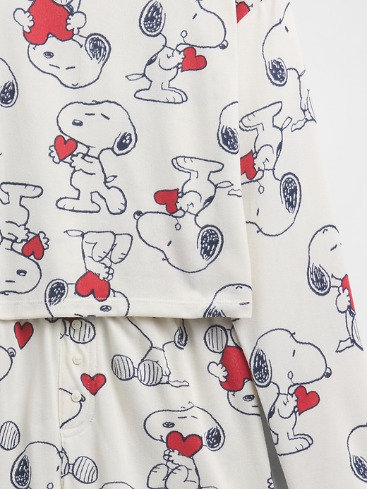ensemble short de pyjama snoopy recyclé pour enfants