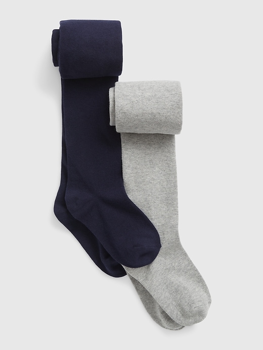 collants basiques en maille pour enfants paquet de 2