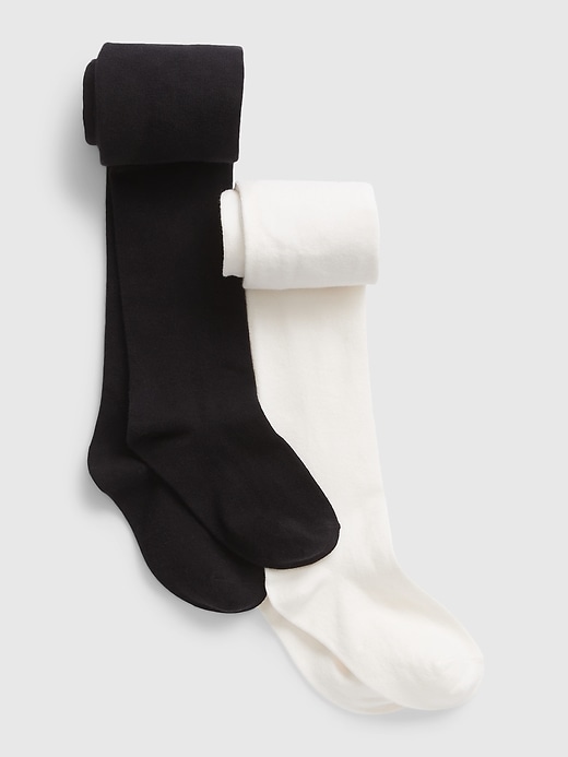 collants basiques en maille pour enfants paquet de 2