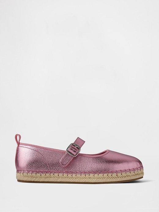 espadrilles mary jane métallisées pour enfants