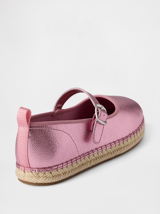 espadrilles mary jane métallisées pour enfants