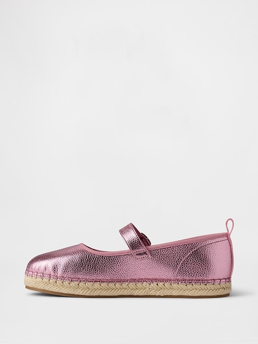espadrilles mary jane métallisées pour enfants