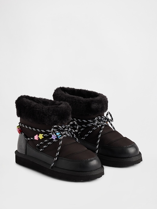 bottes matelassées à charme pour enfants